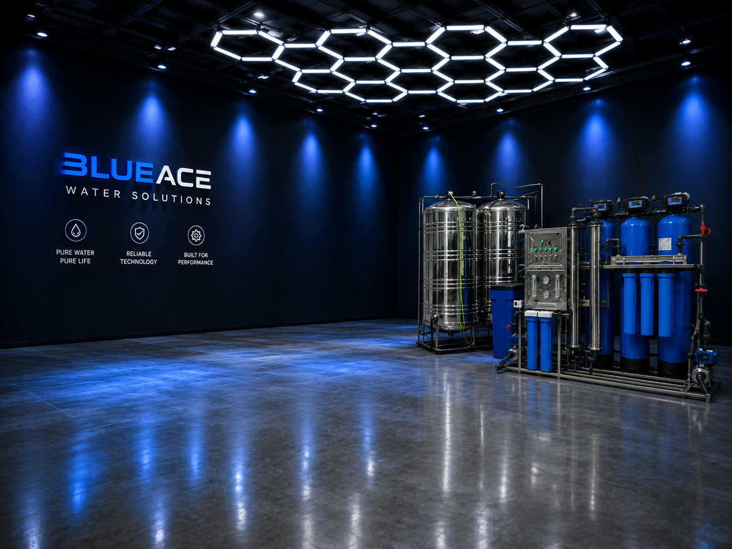 BLUEACE PRO D1-A dual-membrane water treatment system